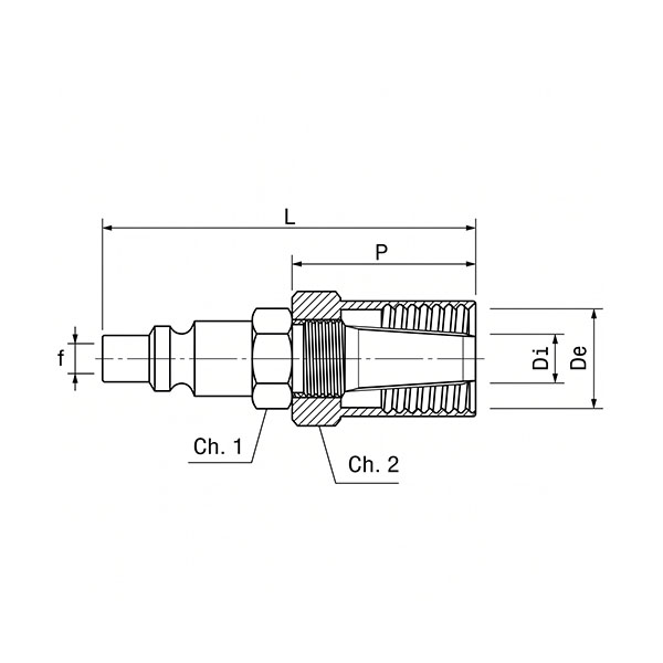 ANI ART. 14/A - 14/B Innesto Rapido Profilo Italia con Portagomma - ANI - Immagine 2